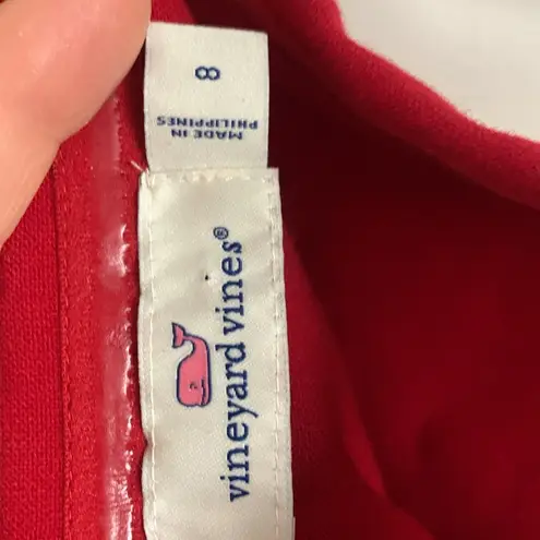 Vineyard Vines  Red Dress Size 8