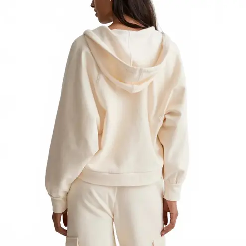 Madewell  Ribbed Cocoon Hoodie Sweatshirt Antique Cream Size Small