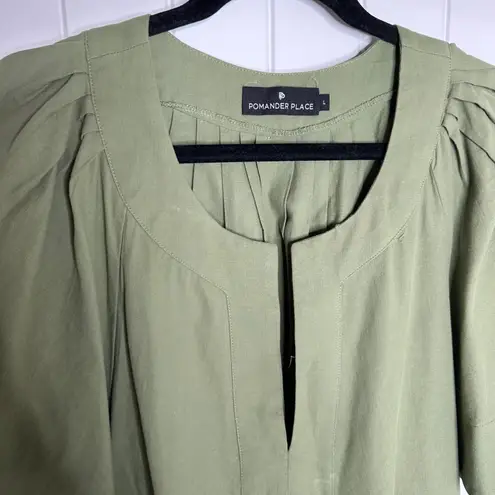 Tuckernuck Pomander place green Finley flutter cotton dress size large vacation