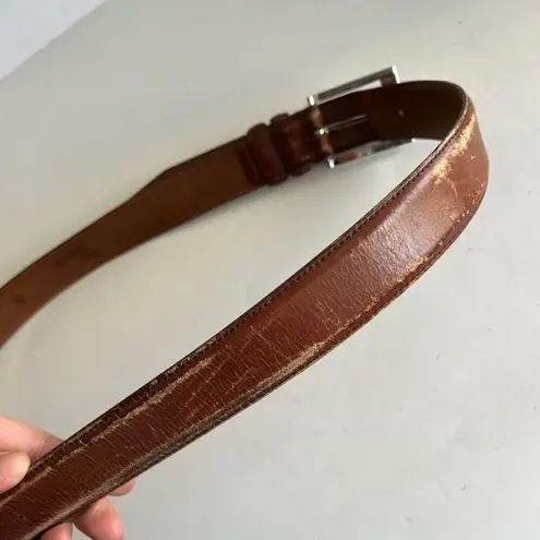 Allen Edmonds Soft Tan Distressed Calfskin USA Made Belt
