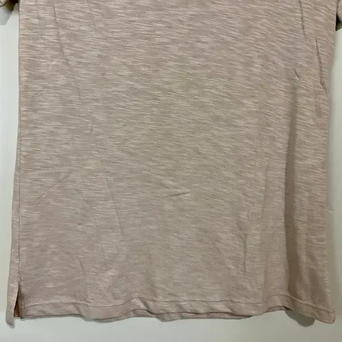 Felina Women’s Slub Jersey V Neck Short Sleeve Tee Atmosphere Beige Size Sm NWT