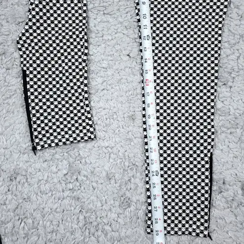 Betabrand Medium Long Skinny Leg Pencil Dress Pants Yoga Catstooth Black White