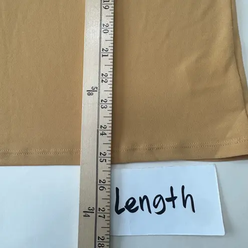 Tahari Long Sleeve Top Chain Detail V-Neck Blouse Elegant Gold Women Large