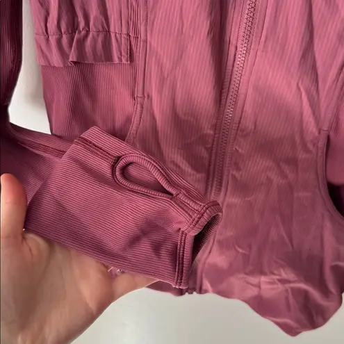 Lululemon  8 Dance Studio Jacket Rib Sleeve in Misty Merlot Pink