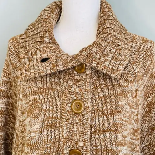 Caslon NWT Cape Poncho Sweater Knit Camel Heather S/M Petite