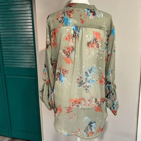 Kut From The Kloth  Sheer Floral Blouse - M