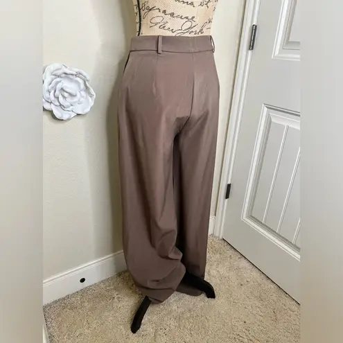 Princess Polly NTM: Chocolate Brown Archer High Waist Pants Sz 6