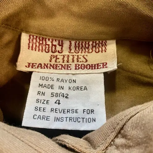 Maggy London Vintage Khaki Minimal Western Jumpsuit Womens 0