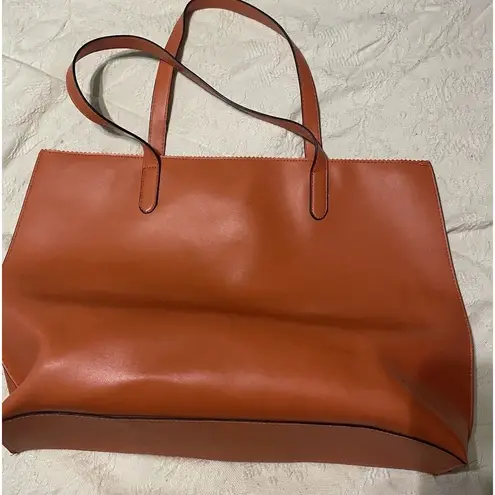 Neiman Marcus Boho Western Orange Tote Bag Laser Cut Medallion Handbag