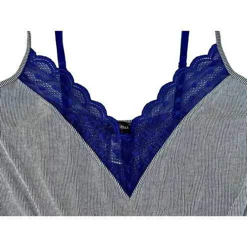 Cosabella Anthropologie Sweet Dreams Blue Lace Dot Sleep Mini Romper Playsuit SP