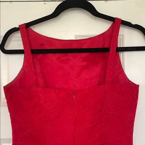 Vintage Red Sleeveless Mini Dress A List by Wrapper size 7