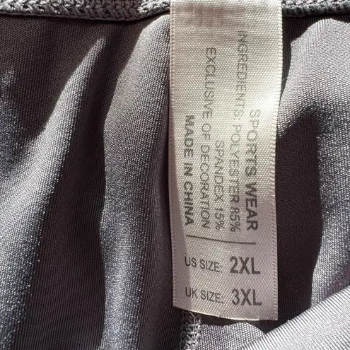 Sports Wear charcoal gray high waist biker shorts Size 2XL