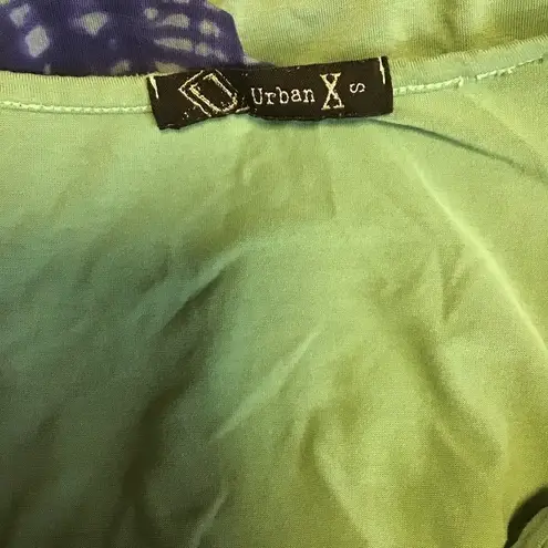 Urban X Hippie Chic Tie Die Tank Top Green