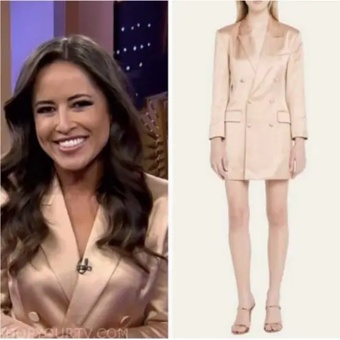 ALC Frank A. L. C Satin Shirtdress/ Jacket Blazer WORN ON TV