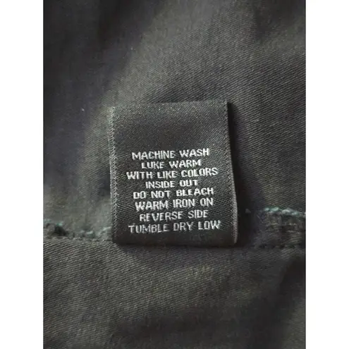 VIP Jean Jacket Dark Blue Stretch Button Up Woman's Size Small Basic Denim Black - Image 10