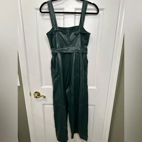 Anthropologie  Samira Faux Leather Jumpsuit