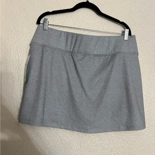Prince Gray Women's tennis Skirt with shorts size XL NWT