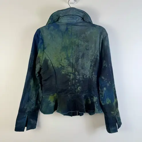 Julie and Martin Venzal The New Collection Laguna Beach Jacket Large Taffeta Vtg Green