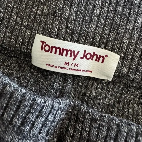 TOMMY JOHN Ribbed Heather Gray Lounge Knit Leggings Jogger Sweatpants Size M Size M