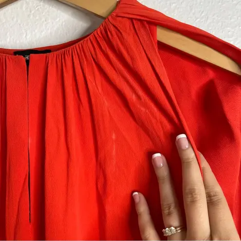 Atlein Red Cape Dress Silk Size Large