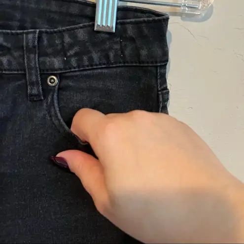 Harper Heritage Faded Black Mid Rise Skinny Jeans