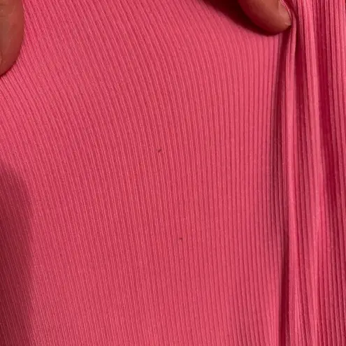 SKIMS Soft Lounge Rib Knit Long Slip Sleeveless Maxi Dress Pink XL Snatch Waist