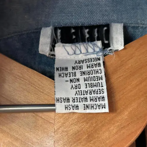 Robbie Bee Womens Denim Blue Shirt Maxi Dress Size 2P Boho Y2K