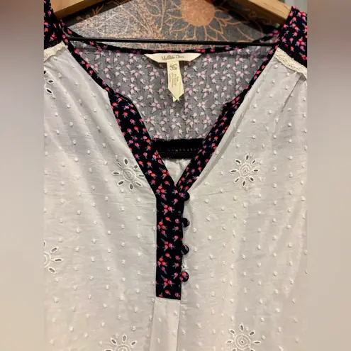 Matilda Jane SNOW GLOBE TUNIC • White • Embroidered •Swiss Dot • XL