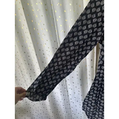 Tulip 100% Cotton Handkerchief Hem Logan Lagenlook Peasant Tunic Shirt M Black Size M