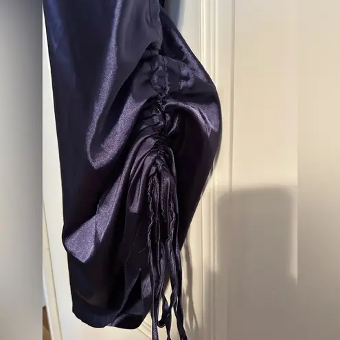 SheIn Women’s blue satin mini dress