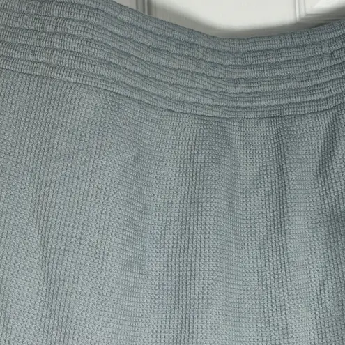 Pact Women's Waffle Knit Hoodie Long Sleeve Organic Cotton Blue Gray Large Blue