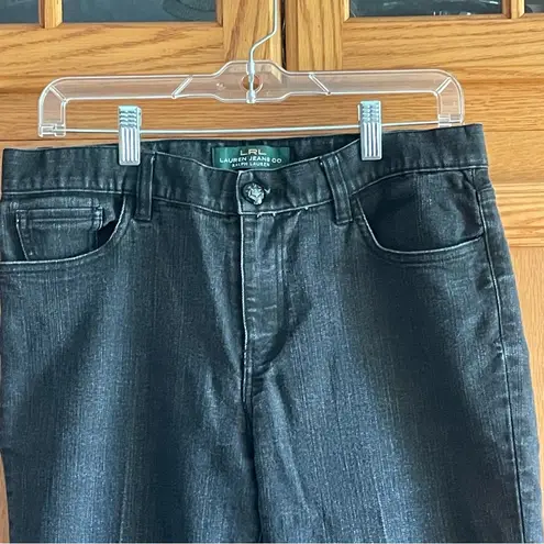 LRL Lauren Jeans CO. Ralph Lauren Classic Black womens Bk Jeans size 10 snake