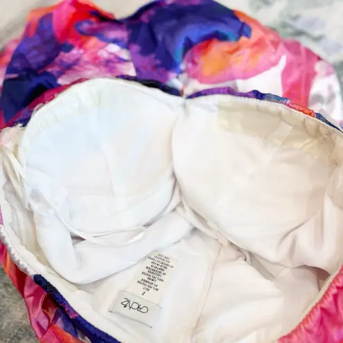 VTG Cache Womens Satin Floral Trumpet Maxi Dress Size 2 Formal Evening Prom Y2K