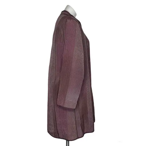 REVERSIBLE Coat Lightweight Nehru Collar Maroon Wine Color LAGENLOOK Fits M