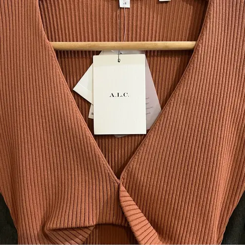 ALC Frank NWT A.L.C. Madison twist cut-out dress in Terracotta