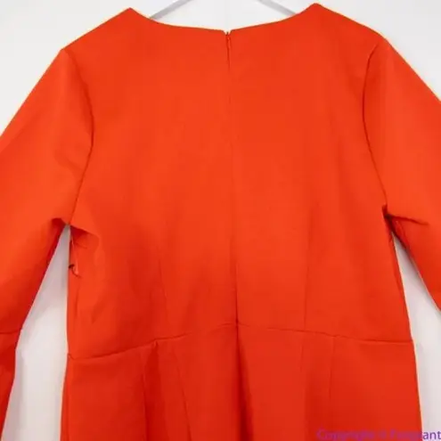 Eloquii NEW red scuba dress flare sleeves in red, size 18
