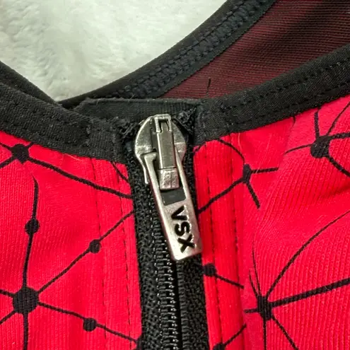 Victoria's Secret  VSX Sport Bra Front Zip Padded Geo Print Activewear 34D‎