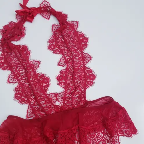 Frederick's of Hollywood Lace Thong Teddy Lingerie New With Tags