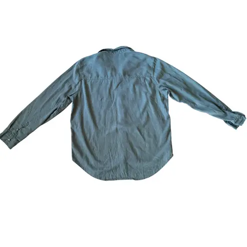 Universal Threads Universal Thread Olive Green Button Down Long Sleeve Shirt Womens Casual