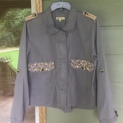 Democracy Embroidered Utility Jacket