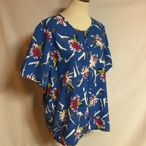 Vintage 80s bright surfer tunic Size L