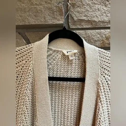 Pact 100% Organic Cotton Cardigan Sweater Oat Cream M L