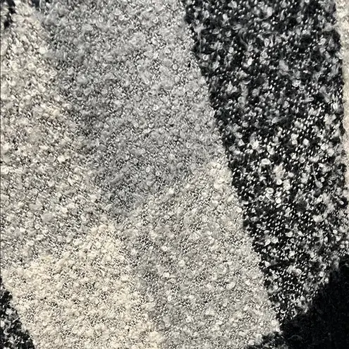 Woolrich Black Charcoal Light Gray Plaid Nubby Material Poncho Shrug - One Size