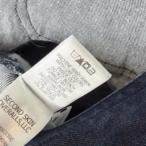 We Wore What second skin Women's Dark Blue Denim Overalls size Xs nvwt