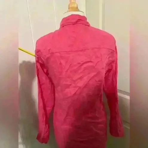 Araminta James $199 Revolve Linen Dress Beach Cover Up Monaco Shirt Dress Pink Size XS