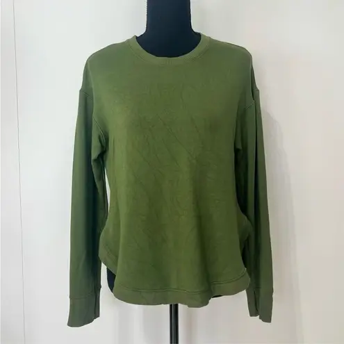 JoyLab Crew Neck Active Sweatshirt Thumbholes Size XS Women’s Green