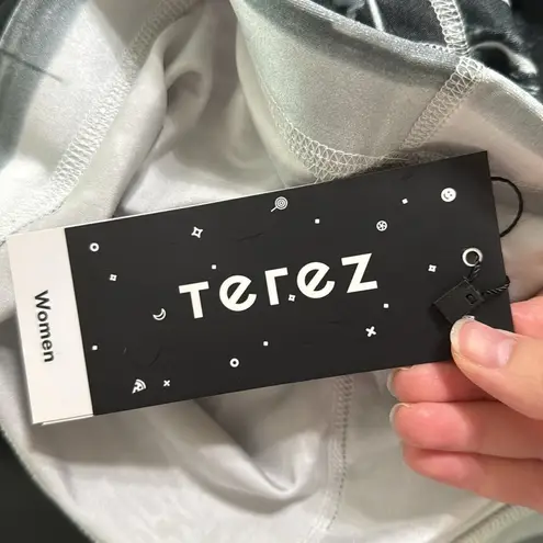 Terez for Equinox Urban Skyline Cityscape Print Black Gray White Leggings Size M