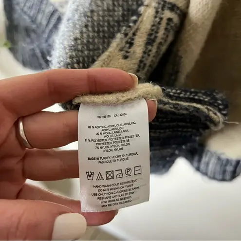 Anthropologie Sleeping on Snow Wool Blend Loose Fitting Sweater Vest Size M/L Gray