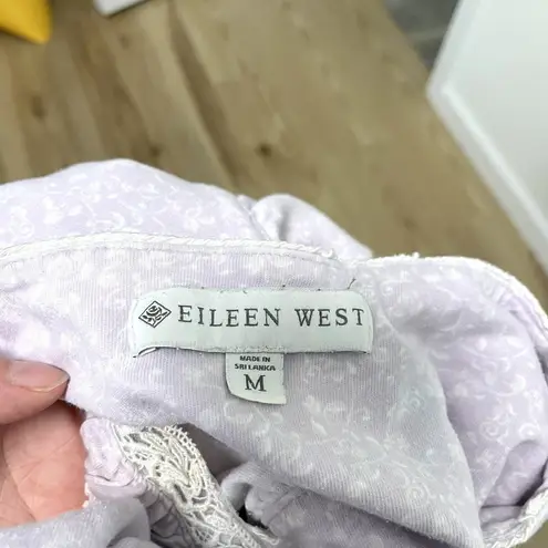 Eileen West Cottagecore Feminine Romantic Nightgown Purple size Medium