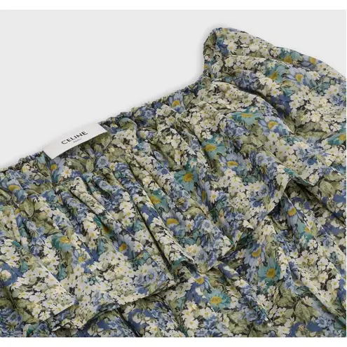 CELINE 2020 Off Shoulder Floral Print Dress